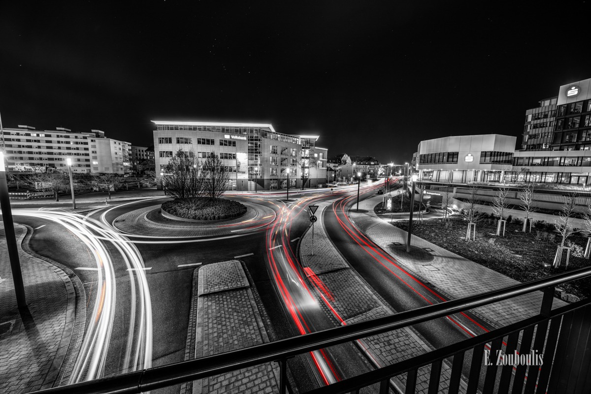 At The Speed Of Light, Baden-Württemberg, Baum, Bridge, Brücke, Böblingen, Chromakey, City, Colorkey, Deutschland, Dunkel, EZ00621, Fine Art, FineArt, Friedrich List Platz, Germany, Kreissparkasse, Kreisverkehr, Licht, Light Trails, Nacht, Night, Skyline, Street, Traffic, Trails, Tree, Volksbank, Wolfgang Brummer Allee, Zouboulis, lights, sparkasse, urban, zouboulis photography