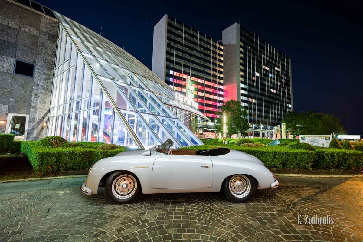 Ein Porsche 356 Speedster aus dem Jahr 1956 zu Besuch in Stuttgart Möhringen am SI Centrum