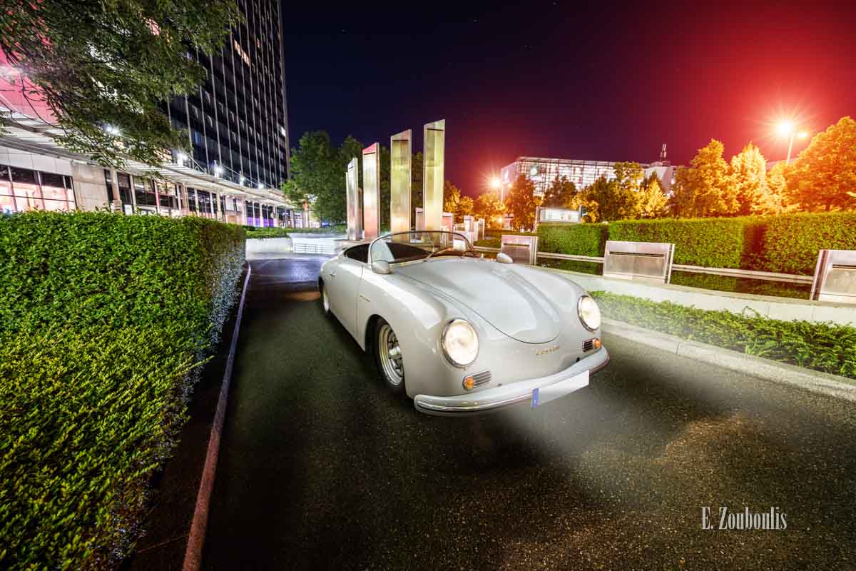 Ein Porsche 356 Speedster aus dem Jahr 1956 zu Besuch in Stuttgart Möhringen am SI Centrum