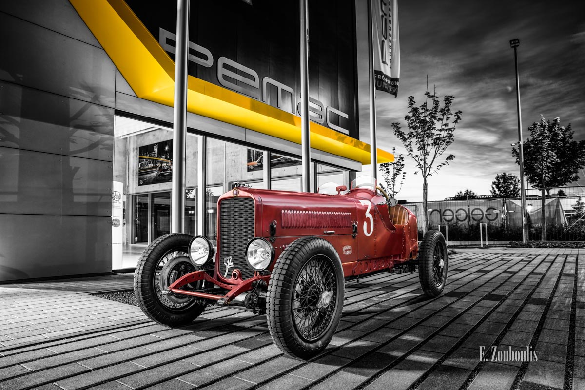 Fotografie eines Fiat 514 S aus dem Jahr 1929 – zu Besuch auf Stuttgarts Strassen. Hier vor Pemac am Classic Car Refugium in Filderstadt.