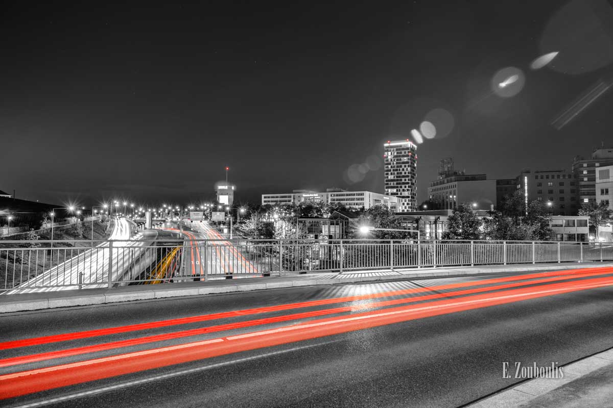Blick auf die B10 / B27 über der Brücke in der Nähe vom Pragsattel in Stuttgart Feuerbach