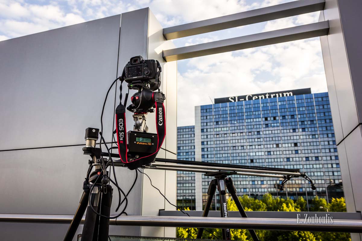 Hinter den Kulissen bei den Timelapse Aufnahmen in Stuttgart am SI Centrum