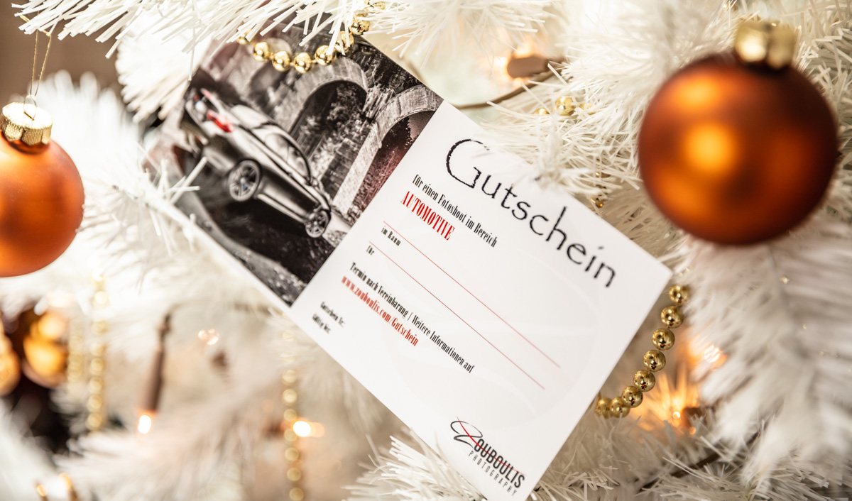Gutschein Autofotografie Weihnachten - Zouboulis Photography