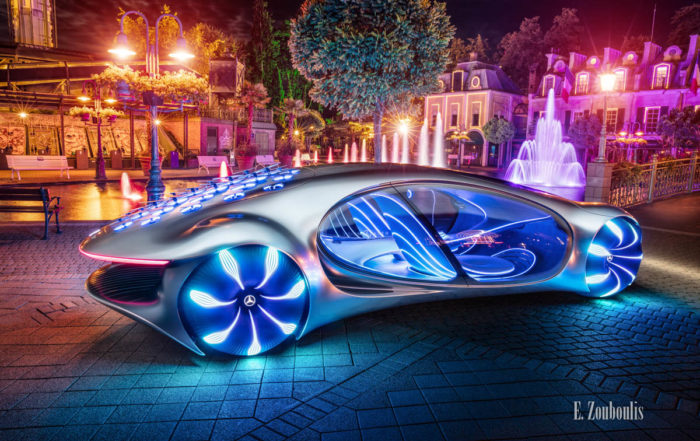 AVTR, Auto, Automotive, Avatar, Benz, Car, Cars, Deutschland, Dunkel, EZ00955, Europa Park, Europapark, Fine Art, FineArt, Germany, Licht, Luxus, Mercedes, Nacht, Night, Rust, Zouboulis, concept car, daimler, futuristic, konzeptauto, space ship, vision, zouboulis photography